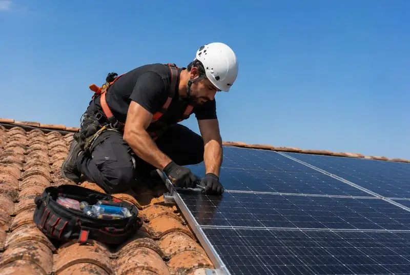 Maintenance et monitoring de panneaux solaires à Lugos